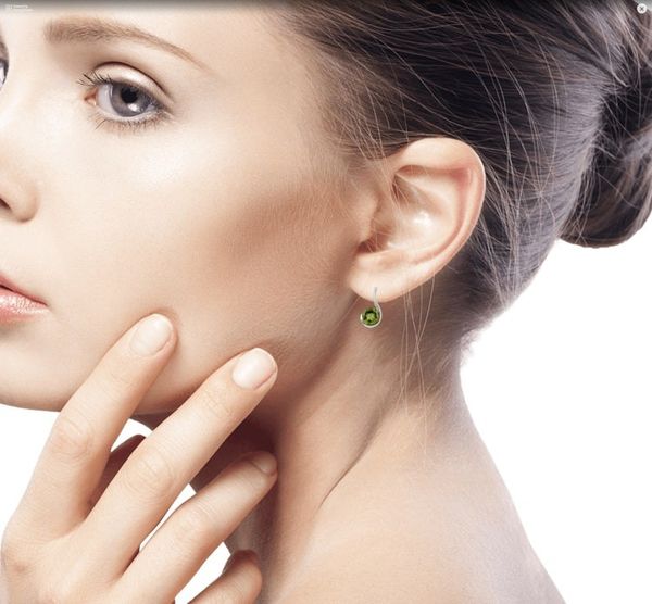 Image for Womens Peridot Jewelry from India Lime Droplet