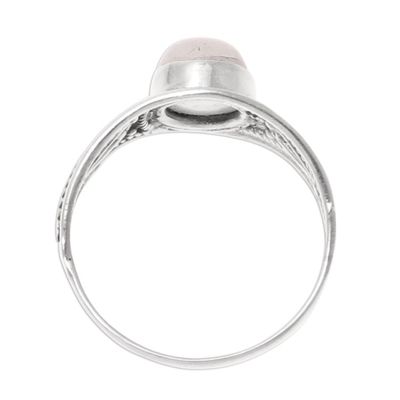Alternate image for Oval Rainbow Moonstone Cocktail Ring from India Gleaming Appeal