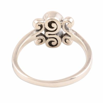 Alternate image for Curl Motif Sterling Silver Band Ring from India Curling Delight