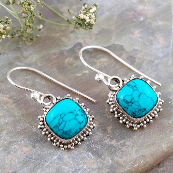 Alternate image for Hand Crafted Sterling Silver Dangle Earrings Perfect Evening