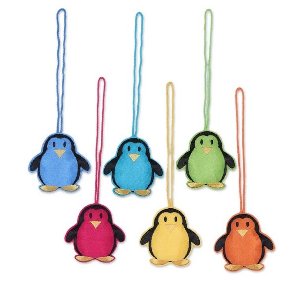 Alternate image for Assorted Wool Penguin Ornaments from India Set of 6 Fascinating Penguins