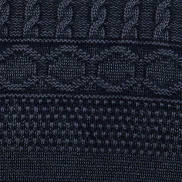 Alternate image for Blue Overdyed Cotton Knit Pullover for Men from India Lived-in Comfort