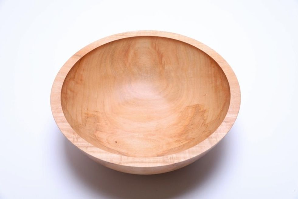 #2316 Sugar Maple Wooden Fruit and Salad Bowl 11 7/8" x 4 1/4"