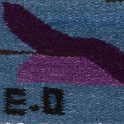 Alternate image for Floral Wool Tapestry from Peru Sweet Flowers