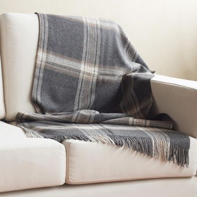 Alternate image for 100 Baby Alpaca Throw in Graphite from Peru Sweet Comfort