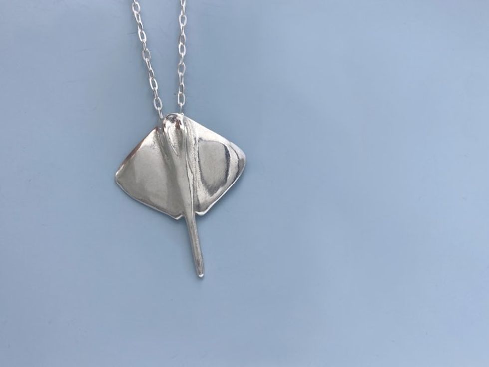 Silver Stingray Necklace