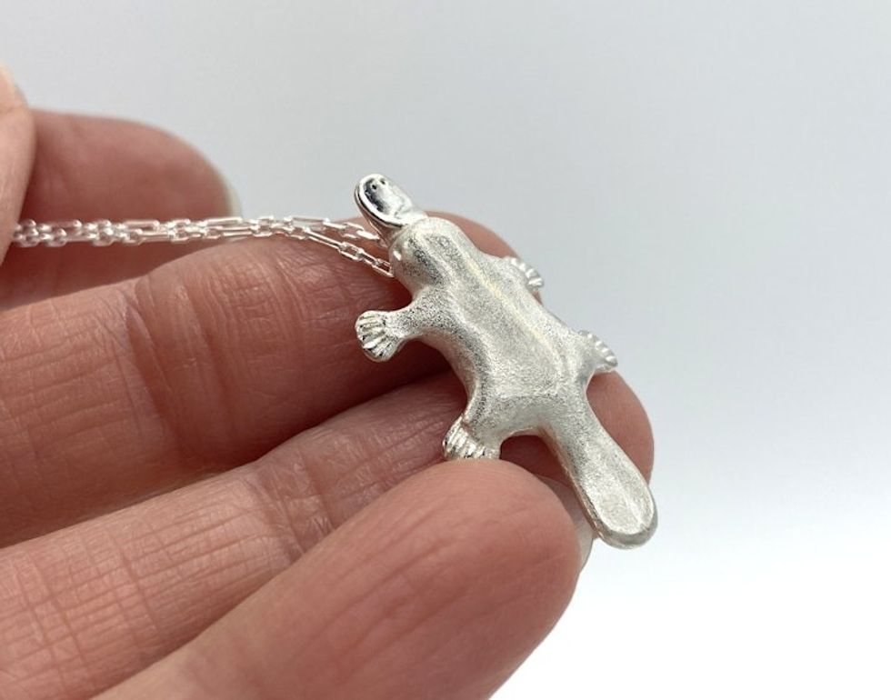 Silver Platypus Necklace