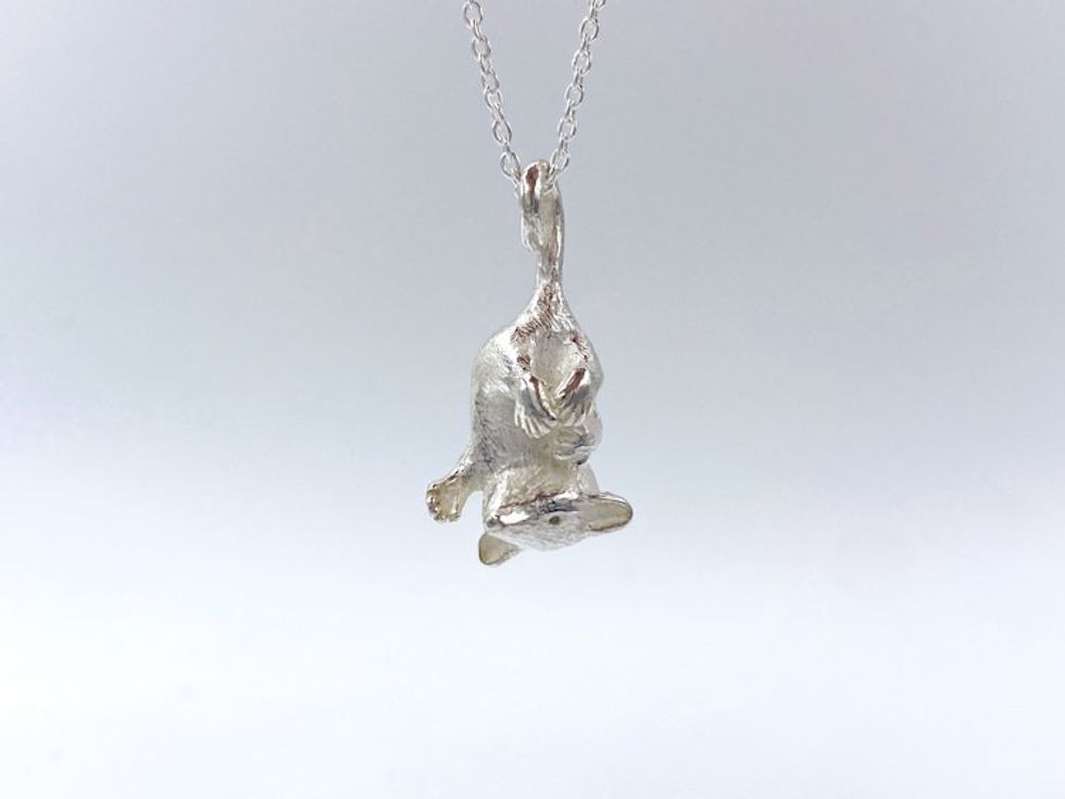 Silver Opossum Necklace