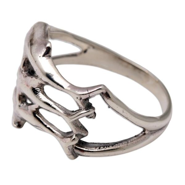 Alternate image for Sterling Silver Dolphin-Themed Cocktail Ring Synchronized Swimmers
