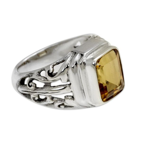 Alternate image for 4 Carat Citrine Ring from Bali Savannah Evening