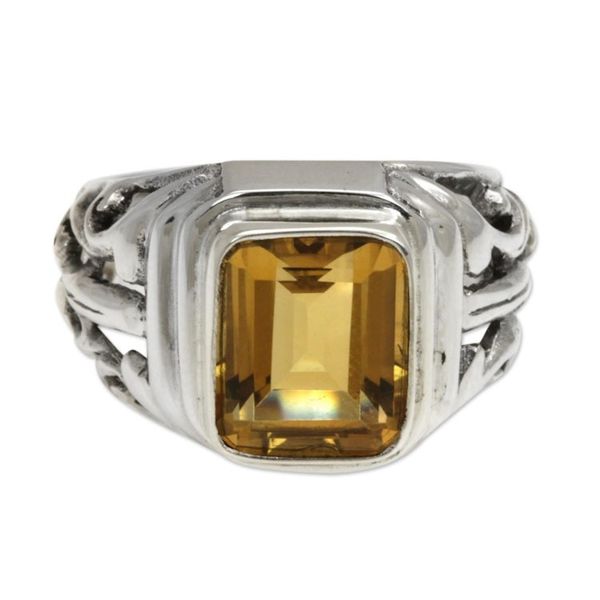 Alternate image for 4 Carat Citrine Ring from Bali Savannah Evening