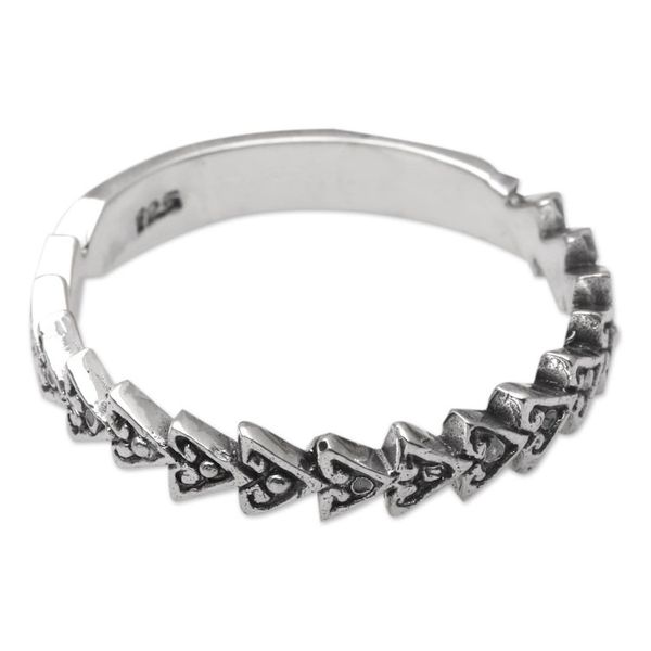 Alternate image for Arrow Motif Sterling Band Ring Guiding Path