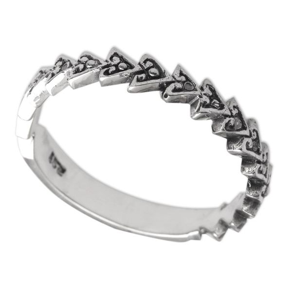 Alternate image for Arrow Motif Sterling Band Ring Guiding Path