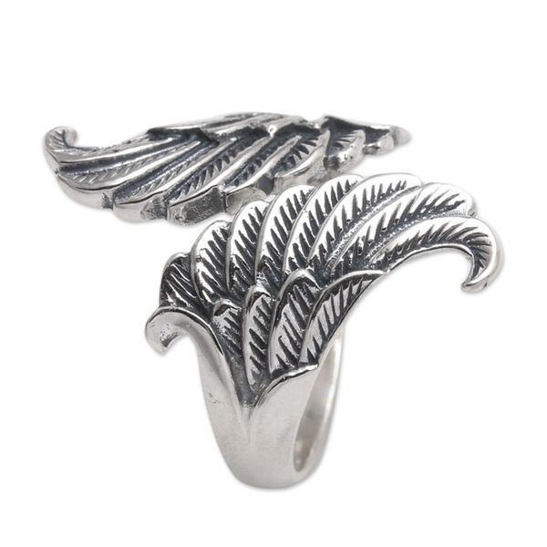 Alternate image for Sterling Silver Wrap Ring Reverse Wings Reversed Wings