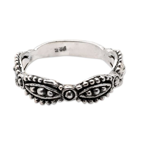 Alternate image for Classic Sterling Silver Band Ring in a Polished Finish Dear Sweetness
