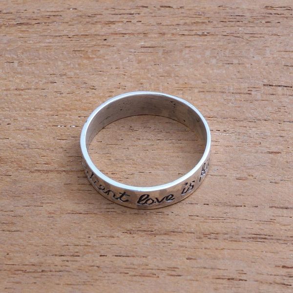 Alternate image for Romantic Sterling Silver Band Ring from Bali What Love Is
