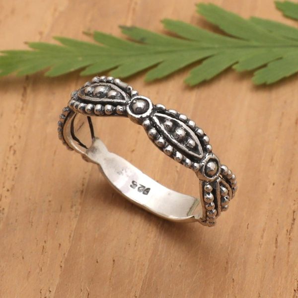 Alternate image for Classic Sterling Silver Band Ring in a Polished Finish Dear Sweetness