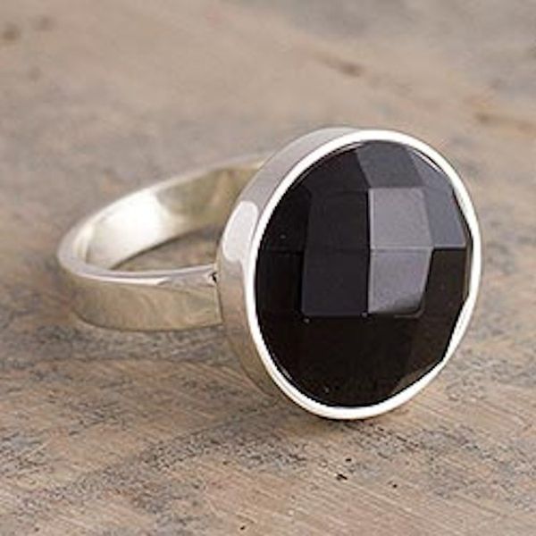 Alternate image for Black Onyx Single Stone Ring Ritual