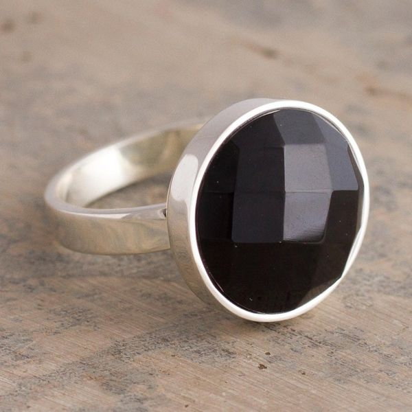 Alternate image for Black Onyx Single Stone Ring Ritual