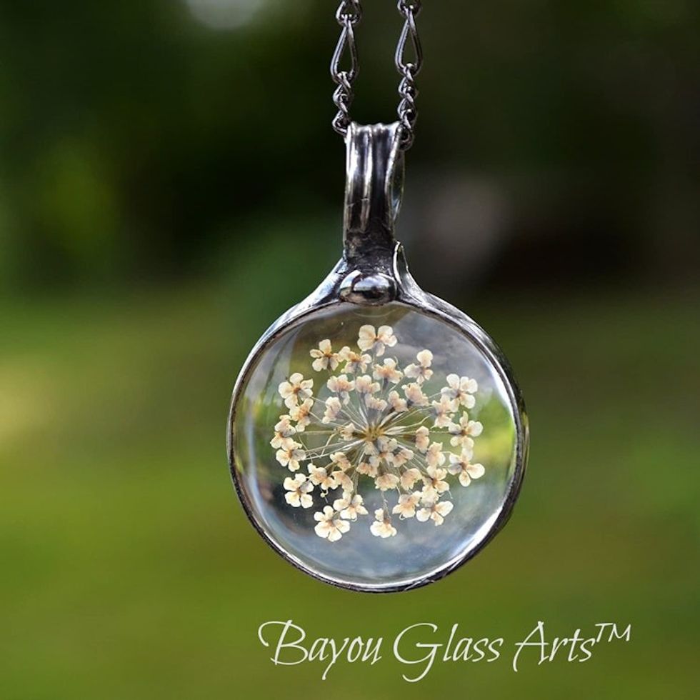 Queen Anne's Lace Pendant Necklace