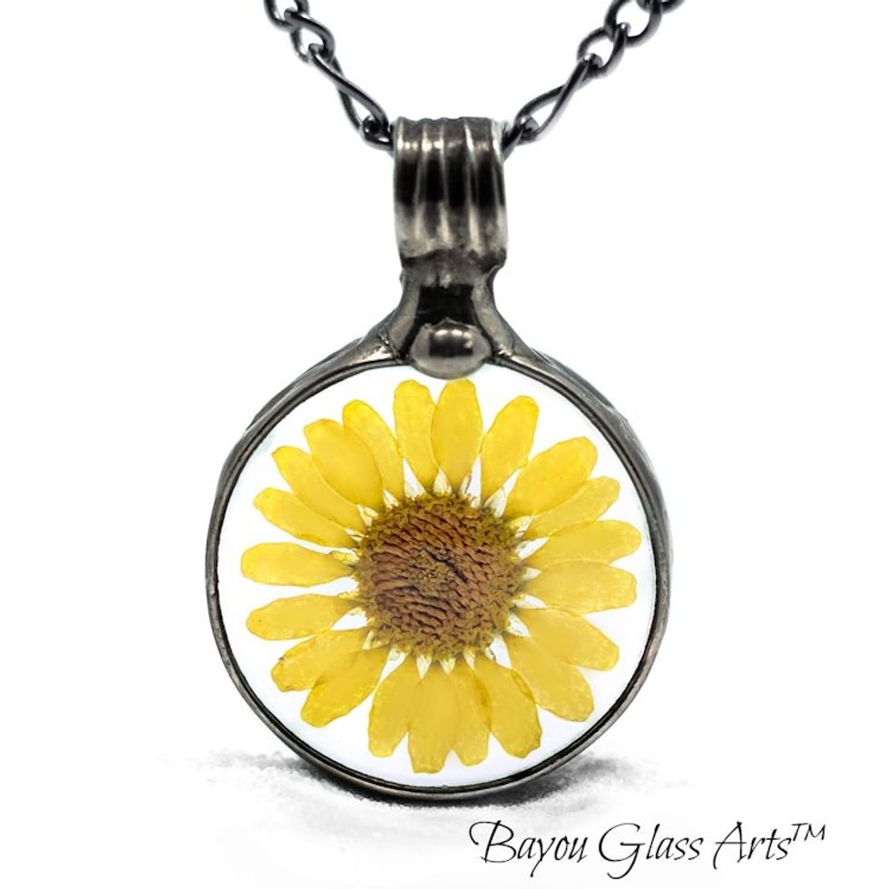 Sunflower Pendant Necklace for Women