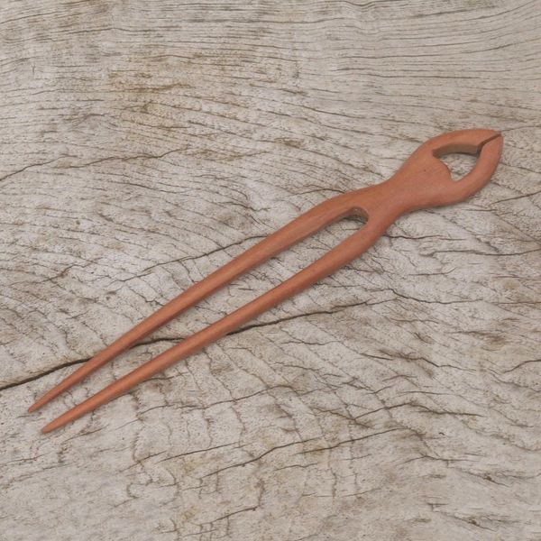 Alternate image for Handcrafted Sawo Wood Hair Pin from Bali Konde