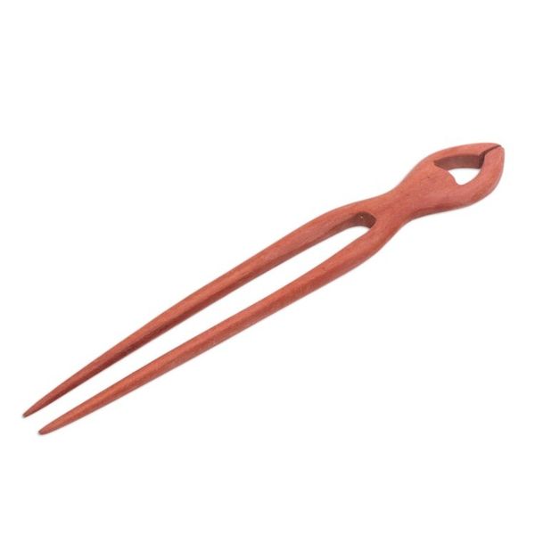 Alternate image for Handcrafted Sawo Wood Hair Pin from Bali Konde