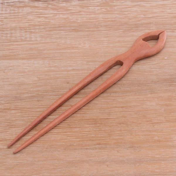 Alternate image for Handcrafted Sawo Wood Hair Pin from Bali Konde