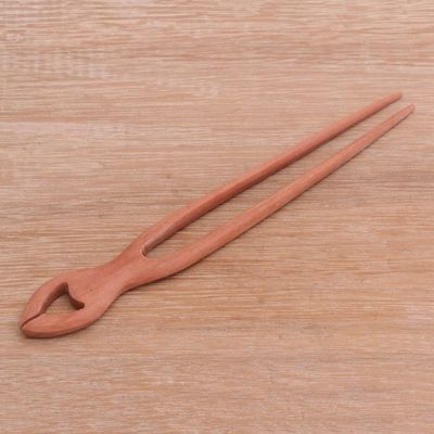 Alternate image for Handcrafted Sawo Wood Hair Pin from Bali Konde