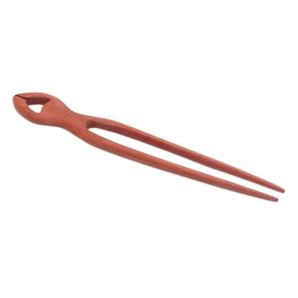 Alternate image for Handcrafted Sawo Wood Hair Pin from Bali Konde