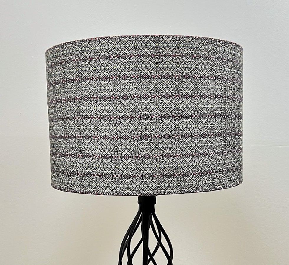 15" Handmade Scottish Charcoal Circle Lampshade