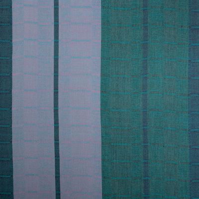 Alternate image for Handloomed Soft Cerulean and Purple 100 Baby Alpaca Shawl Andean Rivers