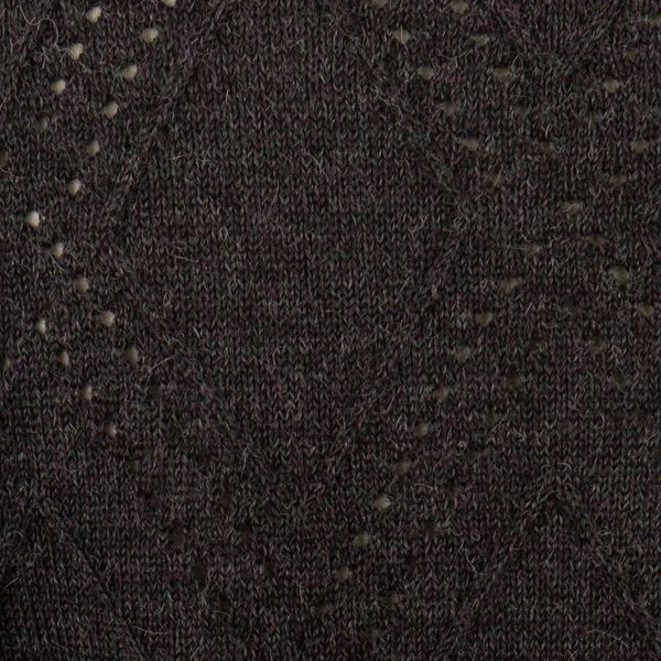 Alternate image for Mens 100 Alpaca Sweater with Black Geometric Pattern Night Rhombus