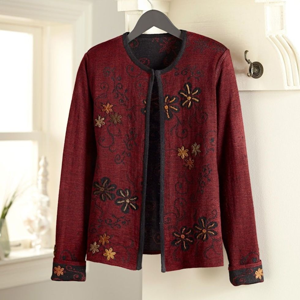Kiko Reversible Alpaca Cardigan 'Kiko'
