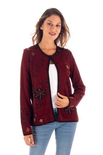 Alternate image for Kiko Reversible Alpaca Cardigan Kiko