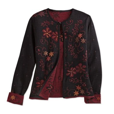 Alternate image for Kiko Reversible Alpaca Cardigan Kiko