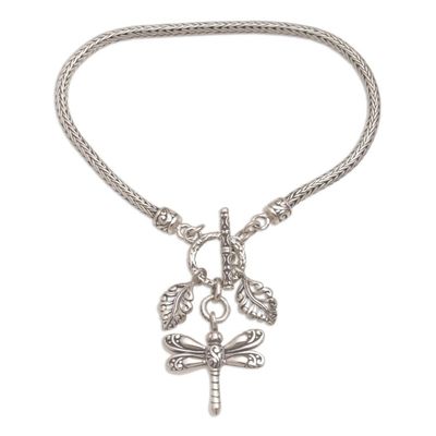 Alternate image for Sterling Silver Dragonfly Charm Bracelet from Bali Dragonfly Dynasty