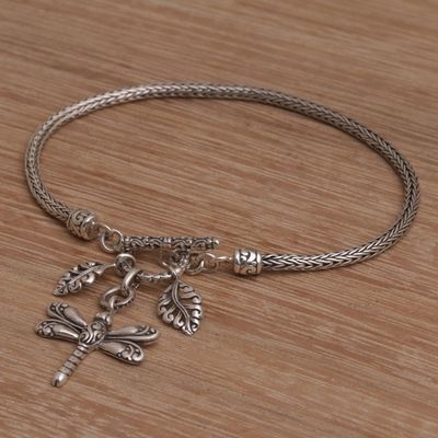 Alternate image for Sterling Silver Dragonfly Charm Bracelet from Bali Dragonfly Dynasty