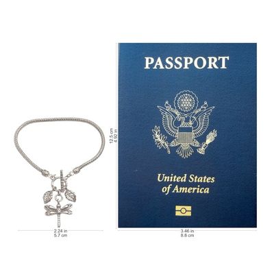 Alternate image for Sterling Silver Dragonfly Charm Bracelet from Bali Dragonfly Dynasty