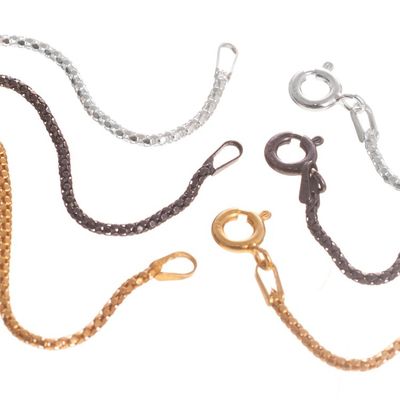 Alternate image for Mixed Finish Sterling and Gold Plated Necklaces Set of 3 Glamorous Medley