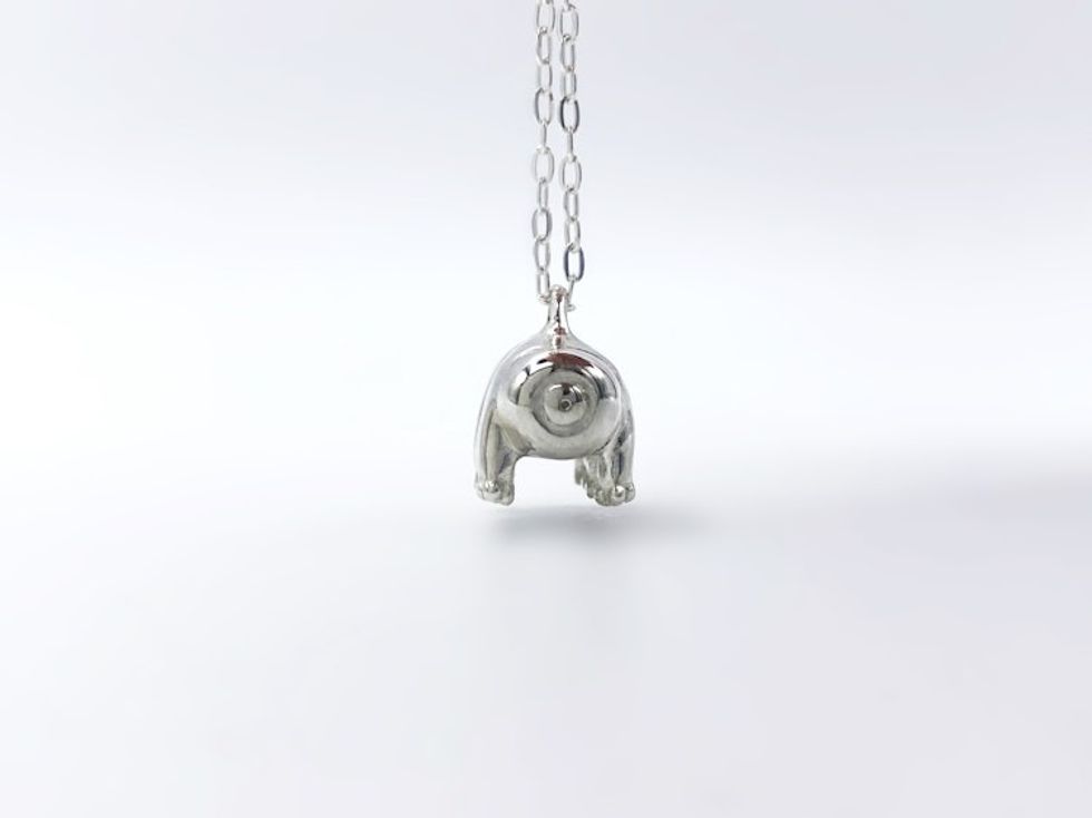 Silver Tardigrade Necklace