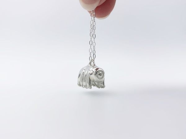 Alternate image for Silver Tardigrade Necklace