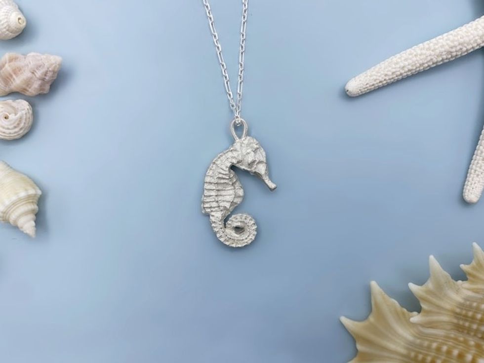 Silver Seahorse Necklace