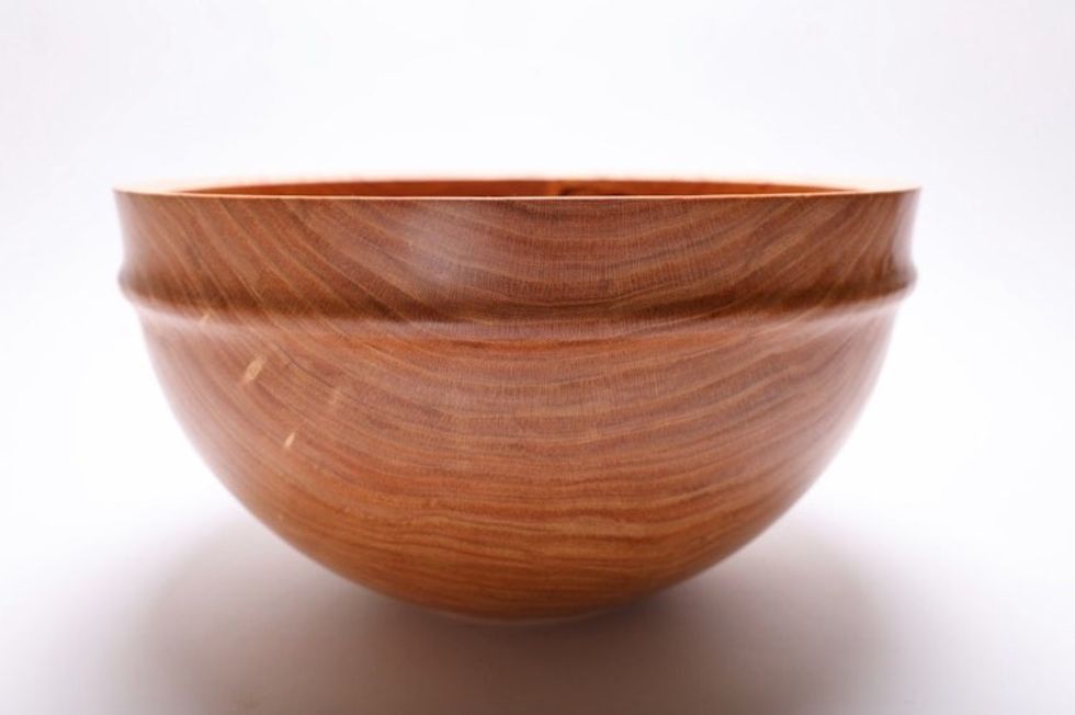 #1932 Locust Wooden Salad and Fruit Bowl 12 7/8″ X 7″ Wooden Bowl