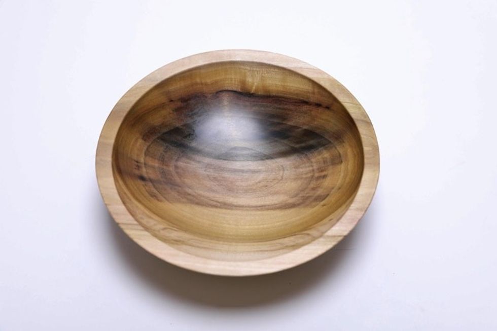 #2444 Rainbow Tulip Poplar Wooden Bowl 7 1/2" x 2 1/8"