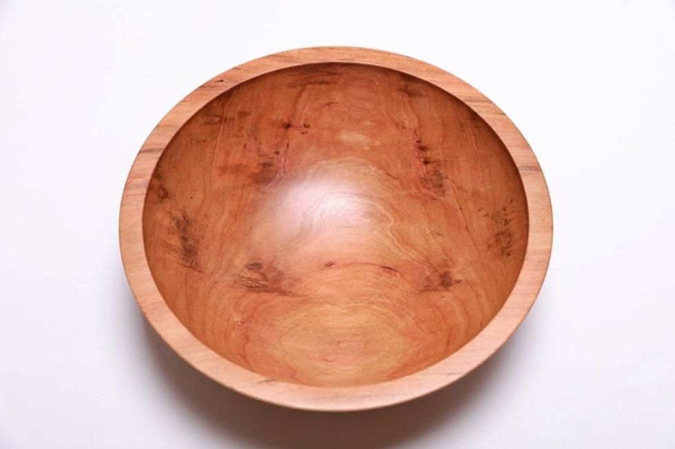 #2313 Wild Black Cherry Wooden Bowl 8" x 2 3/8"