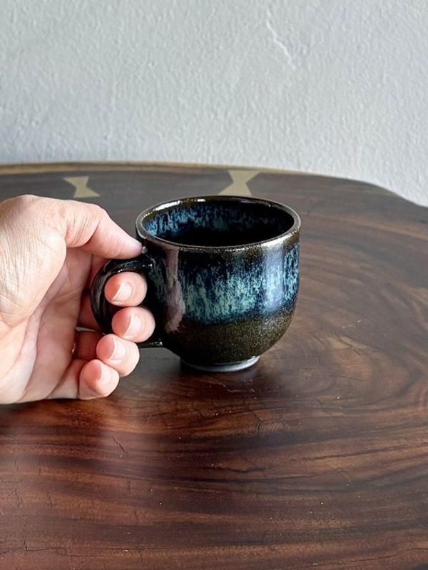 Alternate image for Black clay mug