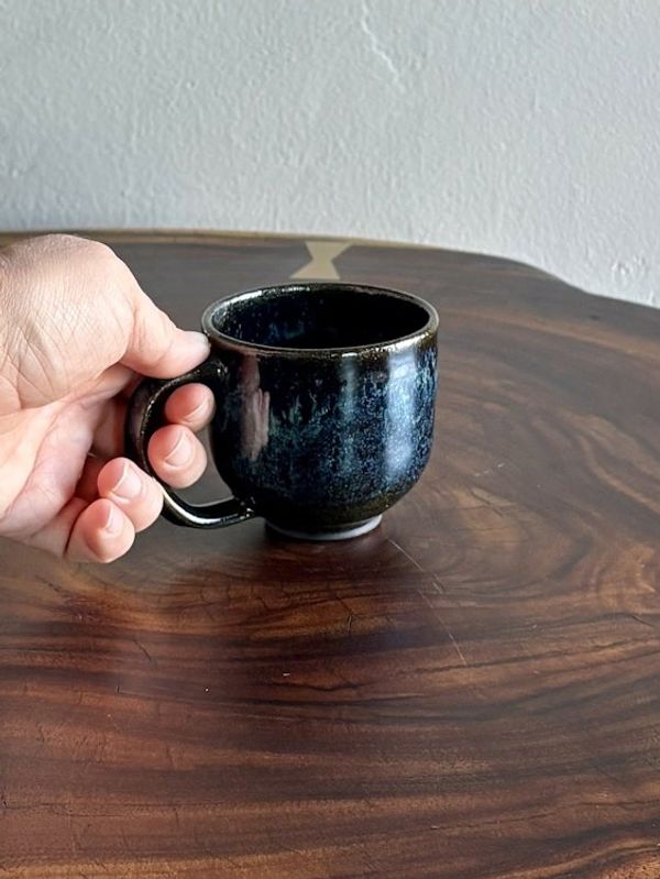 Alternate image for Black clay mug 2