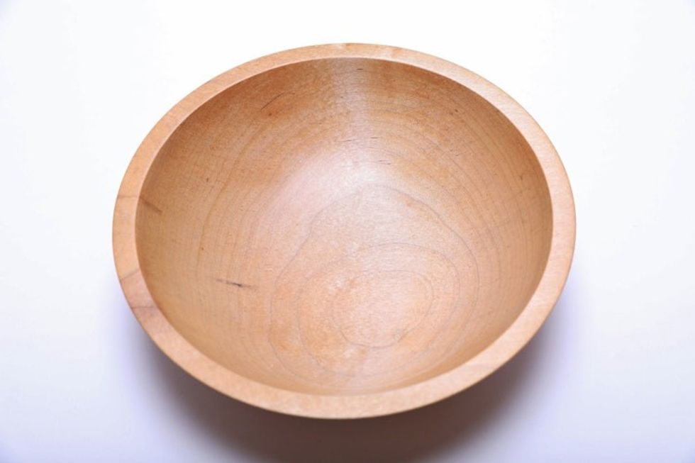 #1232 Southern Maple Wooden Bowl 9 3/8" X 2 3/4"