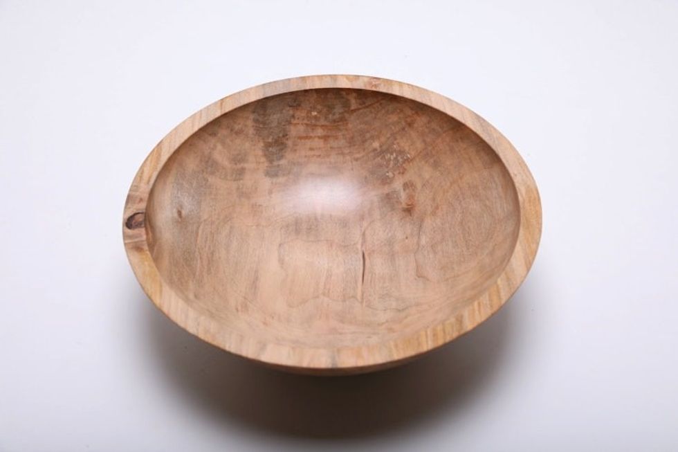 #1708 Spalted Ambrosia Maple Wooden Bowl 10 1/2" X 3 1/2"